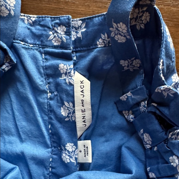 Size 6 Janie and Jack lined cotton floral dress - Picture 2 of 9